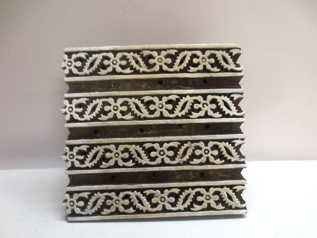 Indian Wooden Block Design Hand Carved Block Print Wood Stamps Etsy