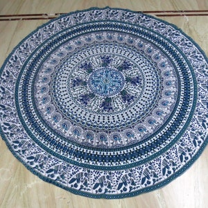 Bohemian Round Towel Roundie Picnic Blanket Round Beach Towel Terry Cotton Mandala Blanket Gift for Her Graduation Gift Gift for Her