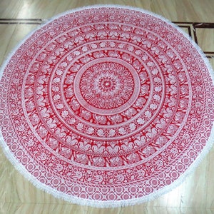 Round Mandala Tapestry ,Each Roundie , Pinic Blanket , Mandala Tapestry , Yoga Mat , Boho Decor ,  Blanket , Bohemain Round , Hippie