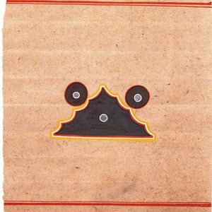 Pittura tantra indiana su vecchia carta pittura di simboli astratti di Shaligram che rappresentano il signore Vishnu Fine Pittura forte