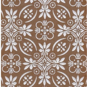 Vintage-Druck Handkolorierte Tapete Katalog Design Muster Muster No. 14 1950er Jahre Sammlerstücke Wohnkultur