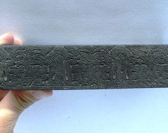 Antique Indian ethnic traditional carving design block border Stamp,Textile,Wall Decor,Home Decor,thin Border stamp,craft stamp,clay stamp