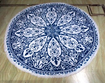 Roundie mandala beach yoga mat throw tapestry boho