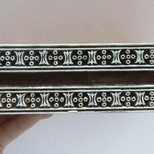Indian Hand Carved Wooden Printing Blocks Wooden Printing Stamp Textile printing Stamp wood printing block Home Decor  TWIN BORDER PRINT