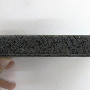 Indian Hand Carved Wooden Printing Blocks Wooden Printing Stamp Textile printing Stamp wood printing block Home Decor FINE CARVING BORDER