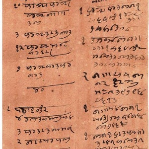 May include: A handwritten document with a list of numbers and text in a foreign language. The document is on a light brown paper background.