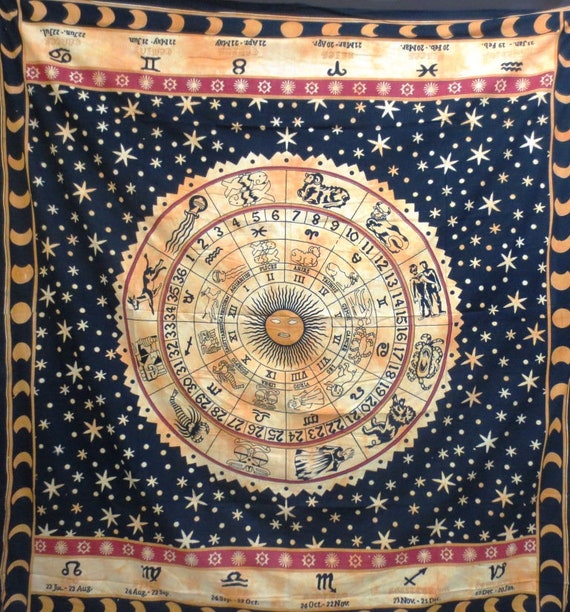 Zodiac Signs Astrology Wall Hanging Tapestry