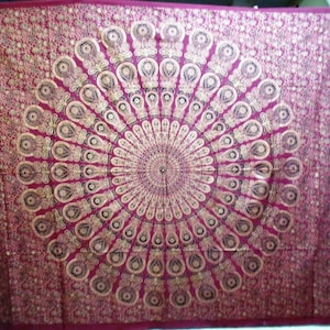 Indian Mandala Tapestry, Indian Hippie Hippy Wall Hanging, Bohemian Queen Wall Hanging, Bedspread Beach Tapestry