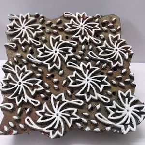 Hand Carved Indian Block Printing Stamp Textile Printing Wooden Stamp for Printing Textile,Stamp Blocks, Wooden stamps