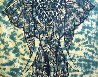 BIG Elephant Bohemian Tapestry Wall Tapestry Indian Handmade Mandala Tapestries Hippie Tapestry Wall Hangings 100% Cotton Bedspread