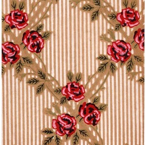 Vintage Print Hand Colored Wallpaper Catalogue Design Pattern Sample No ...