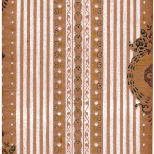 Vintage-Druck Handkolorierte Tapete Katalog Design Muster Muster No. 58 1950er Jahre sammelbares Wohndekor