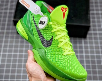 Kobe 6 Protro “Grinch” Green Apple Volt Crimson Black, Women and Man Shoes, Sneaker gifts, Unisex shoes