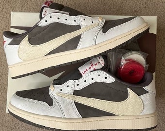 Travis Scott x Air Jordan 1 Low OG “Reverse Mocha”, scarpe da donna e da uomo, regali per sneaker, scarpe unisex