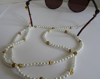 Chaînes de lunettes, sangle de lunettes, cordon de lunettes, sangle de masque, bande de perles de cire, lunettes de soleil, meilleur ami, lunettes de maman, bijoux de lunettes,