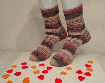 38/39 handgestrickte kuschelige warme FarbenFrohe Socken