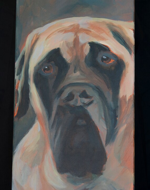 english mastiff painting