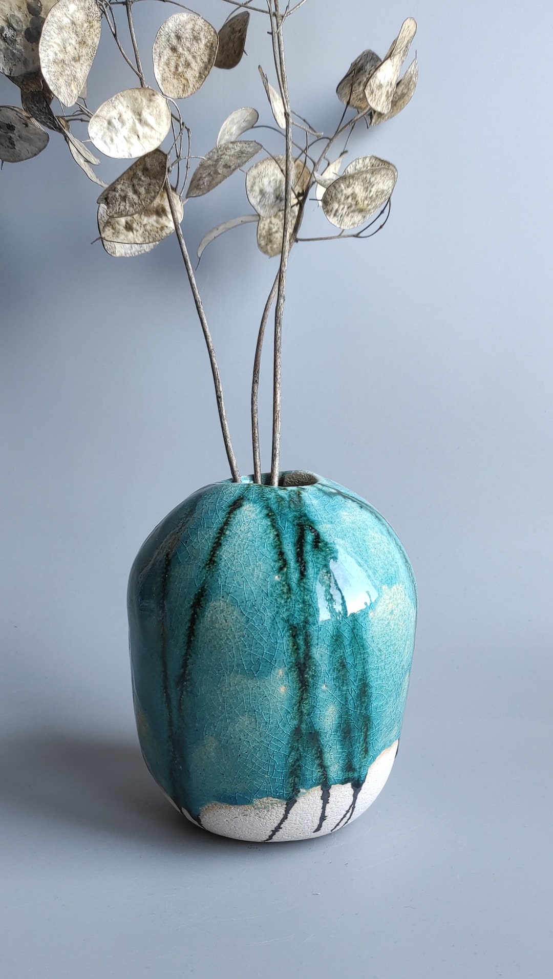 Ceramic Vase, Japanese Ceramics, Handmade Ceramics,gift,marine,blue