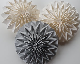 Wohndeko ( 1Set)  Ornamente Origami-Anhänger, Fensterschmuck, Papieranhänger, Papierdeko