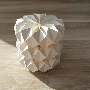 Origami-Anhänger Rosette Deko fürs ganze Jahr Ornamente aus Papier Fensterschmuck Papier Bild 5