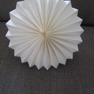 Origami lamp, paper lamp, folded lampshade, white paper lampshade, origami light image 8