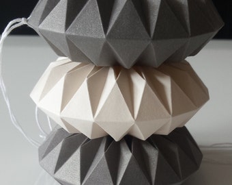 Origami-Anhänger Deko fürs ganze Jahr Ornamente aus Papier Papierdeko Fensterschmuck Papier gefaltet Plissee-Anhänger