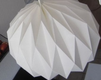 Origamilampe Origami-Lampenschirm Kugellampe Papierlampe Papierleuchte