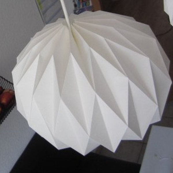 Origamilampe Origami-Lampenschirm Kugellampe Papierlampe Papierleuchte