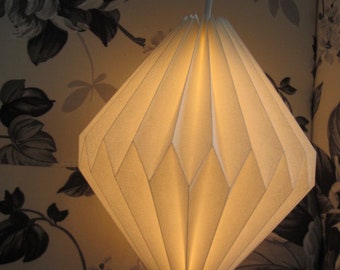 Pantalla de origami lámpara plisada lámpara de papel pantalla de lámpara plegada ornamento plisado lámpara de papel de iluminación