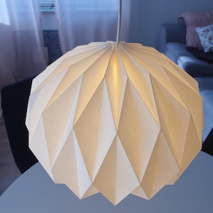 Pantalla de origami, lámpara de globo, lámpara de papel, objeto de luz inalámbrico