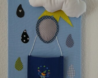 Kinderzimmer Bild Aus Stoff Etsy