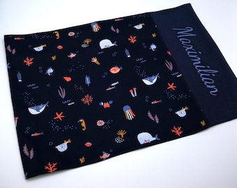 Tischset mit Namen*Platzdecke personalisiert*Waldorf Platzdeckchen*Einschulungstisch*Geschenk für Kinder*Tischset für Kindergeburtstag*