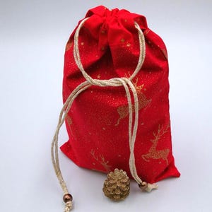 Christmas gift bags* Santa bags*Fabric gift bags*Christmas bag*Eco-friendly packaging*Fabric bags