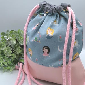 Turnbeutel*Kinderrucksack*Kitabeutel*Kunstleder*Baumwollstoff*Mädchenbeutel*Beutel für Wechselkleidung*Geschenk für Kinder*Beutel für Schule