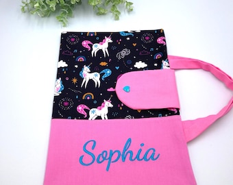 Maltasche mit Namen * verschiedene Muster* Maltasche für unterwegs* Geschenk zur Einschulung* Maltasche für kleine Künstler* Zeichentaschen*