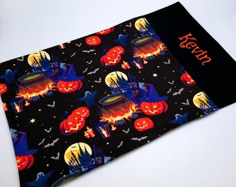 Tischset Halloween mit Namen*Verschieden Muster  Platzdeckchen personalisiert*Tischset mit Kürbis*Einschulungstisch*Geschenk zur Einschulung