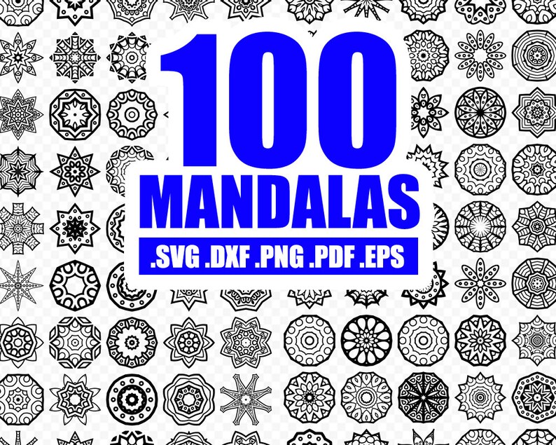 Download Mandala Svg Cut Files Iron On Files Silhouette Laser Etsy PSD Mockup Templates