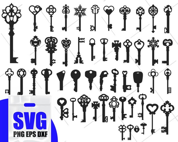 Download Vintage Keys svg | Etsy