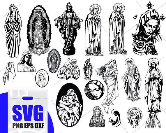 Mother of jesus svg virgin mary svg pray to mary svg | Etsy