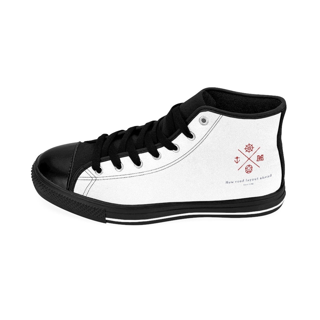New Road ® New Road Layout Ahead Men's High-top - Etsy