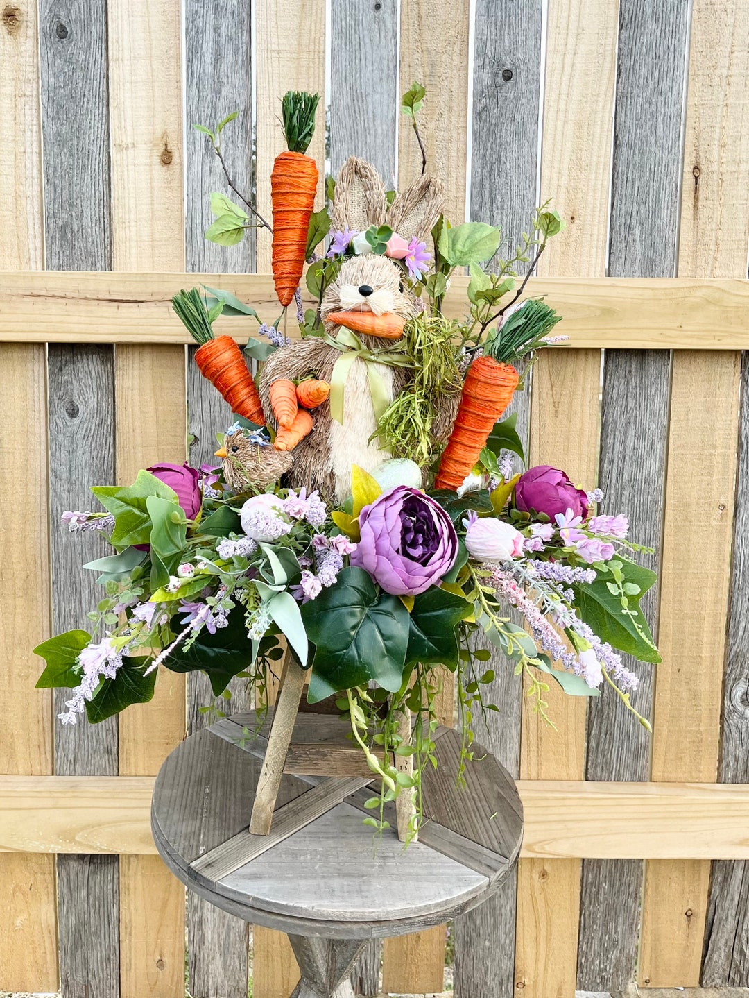 Bunny Centerpiece, Spring Arrangement, Bunny Arrangement, Spring Table ...