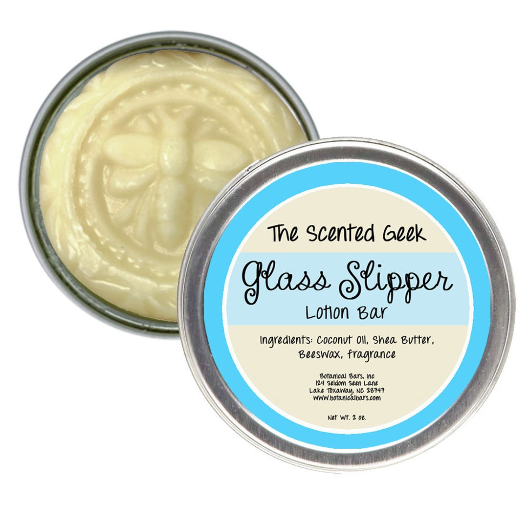 Glass Slipper Lotion Bar 2 Oz Solid Lotion Bar Cinderella Fragrance the