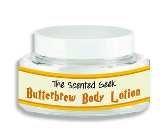 Butterbrew Body Lotion- 4 oz Body Lotion - Butter Brew - Butterscotch Scent - Butterscotch Lotion - Stocking Stuffer - Wizarding World Gifts