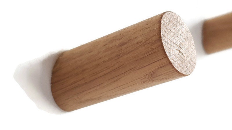 Cabilock 10er Set Holz Wandhaken - Rustikale Garderobenhaken Aus Massivholz Für Kleidung & Handtücher