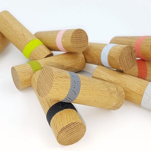Wall hook &quot;MARA&quot; wood | Coat hook wood | Coat hook | Cloakroom | Towel rail | Bathroom | Children&#39;s wardrobe | Wooden hook | Oak