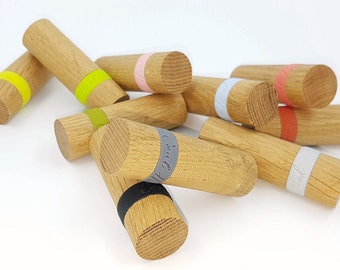 Wall hook &quot;MARA&quot; wood | Coat hook wood | Coat hook | Cloakroom | Towel rail | Bathroom | Children&#39;s wardrobe | Wooden hook | Oak