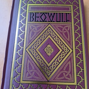 Illuminated Beowulf Book, Old and Modern English Together, Celtic