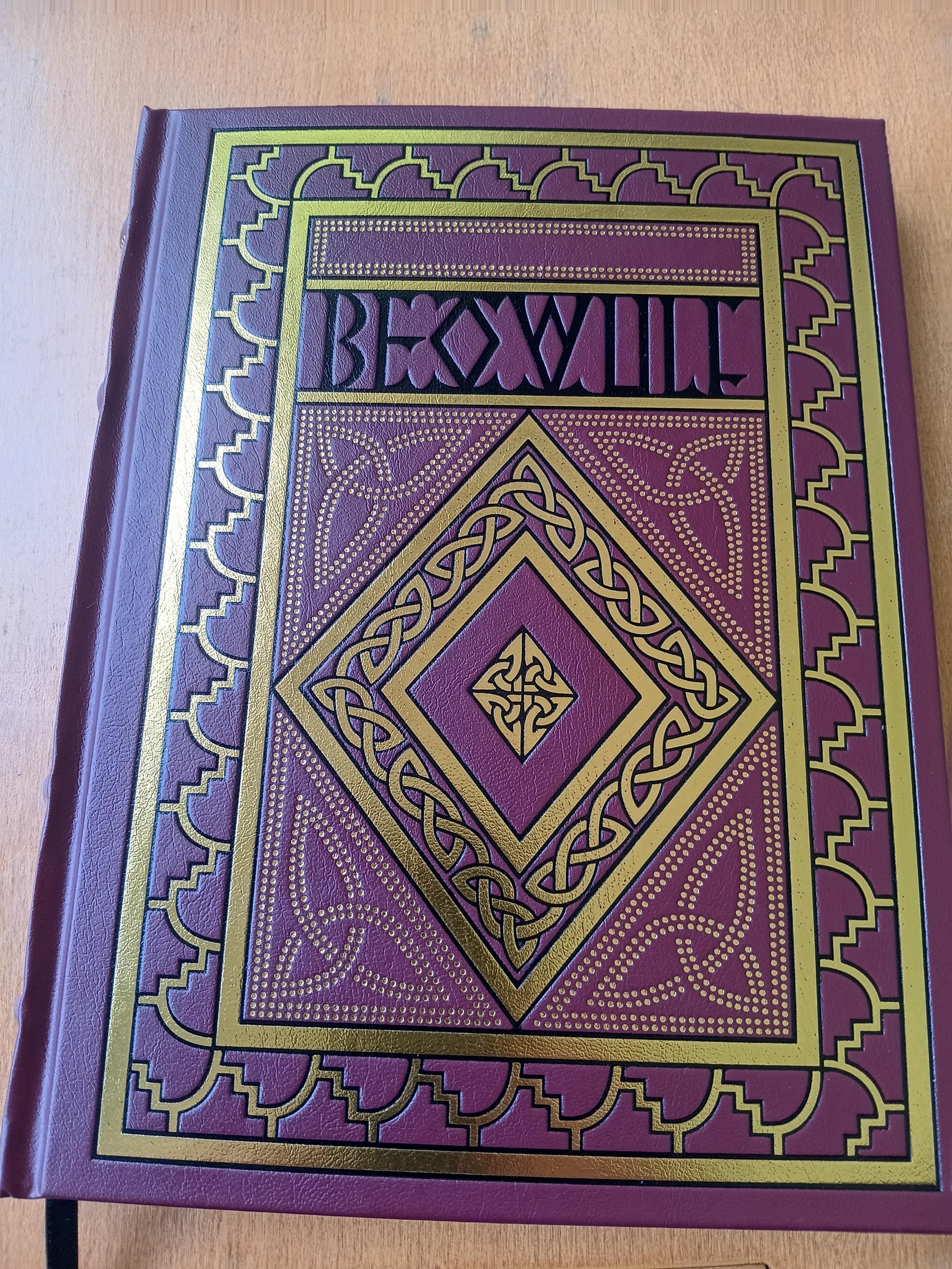 Illuminated Beowulf Book, Old and Modern English Together, Celtic