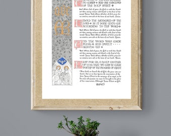 The Angelus Prayer Illuminated Print