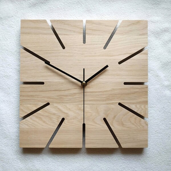 Square Wall Clock Etsy